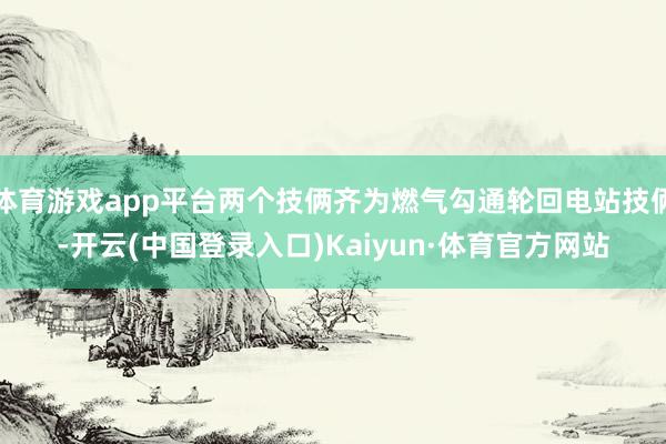 体育游戏app平台两个技俩齐为燃气勾通轮回电站技俩-开云(中国登录入口)Kaiyun·体育官方网站