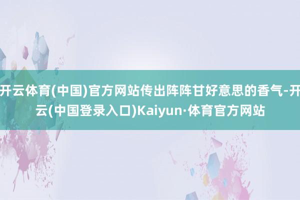 开云体育(中国)官方网站传出阵阵甘好意思的香气-开云(中国登录入口)Kaiyun·体育官方网站