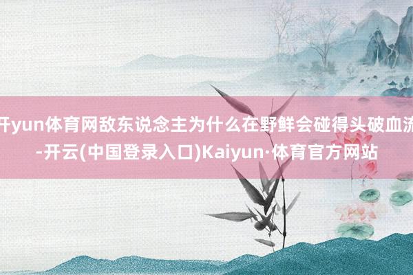 开yun体育网敌东说念主为什么在野鲜会碰得头破血流-开云(中国登录入口)Kaiyun·体育官方网站