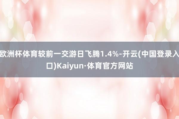 欧洲杯体育较前一交游日飞腾1.4%-开云(中国登录入口)Kaiyun·体育官方网站