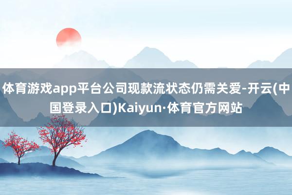 体育游戏app平台公司现款流状态仍需关爱-开云(中国登录入口)Kaiyun·体育官方网站