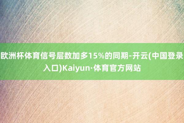 欧洲杯体育信号层数加多15%的同期-开云(中国登录入口)Kaiyun·体育官方网站
