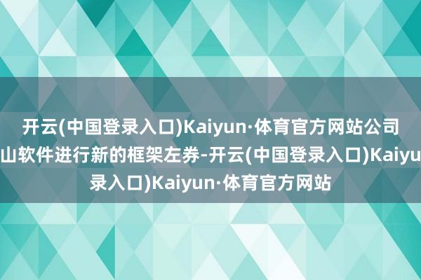 开云(中国登录入口)Kaiyun·体育官方网站公司公布与小米及金山软件进行新的框架左券-开云(中国登录入口)Kaiyun·体育官方网站